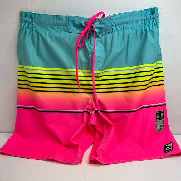 LAGUNA COASTAL FIT ABOVE THE KNEE BATHING SUIT, MULTI COLORS, SIZE LARGE - Picture 5 of 16